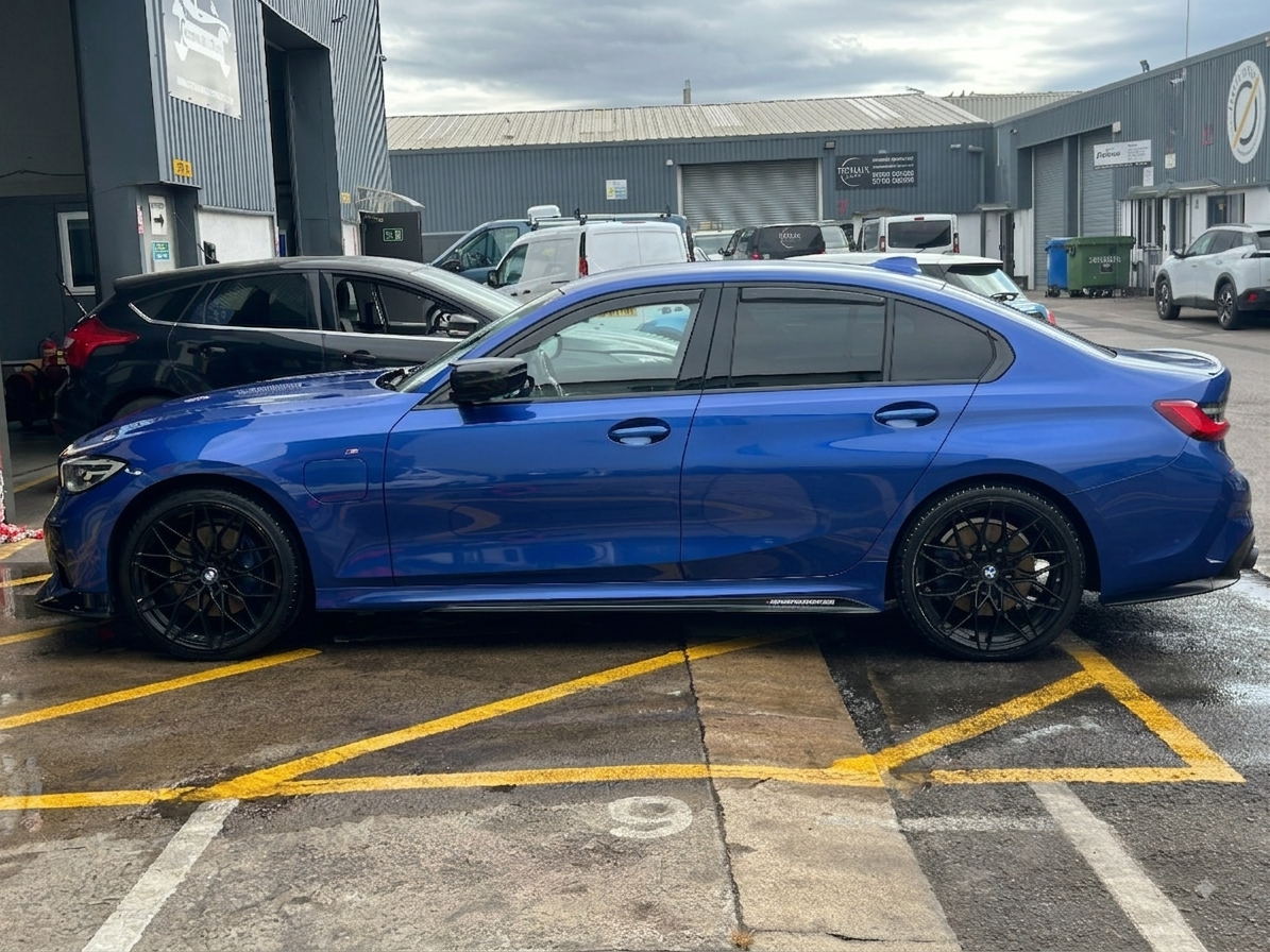 BMW 330e exterior after a maintenance visit