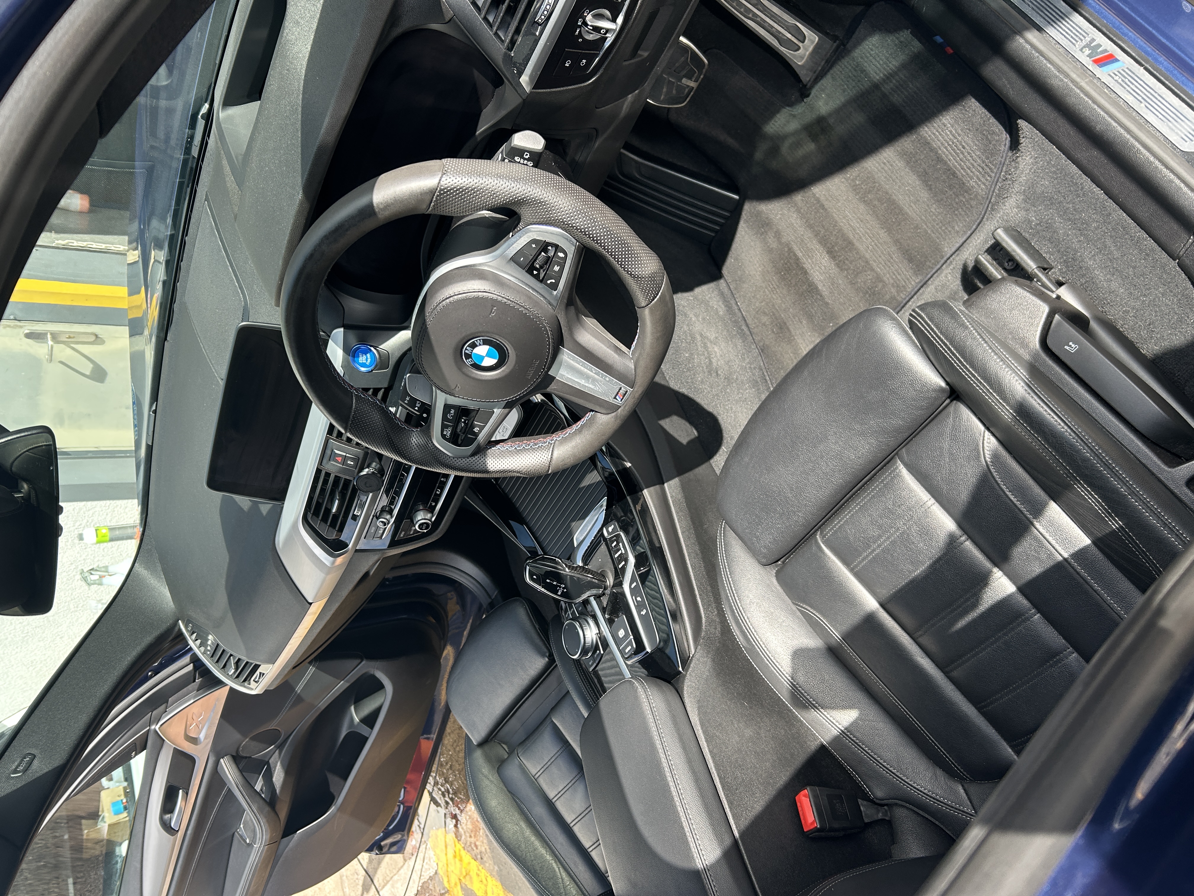 BMW X3 interior after detail