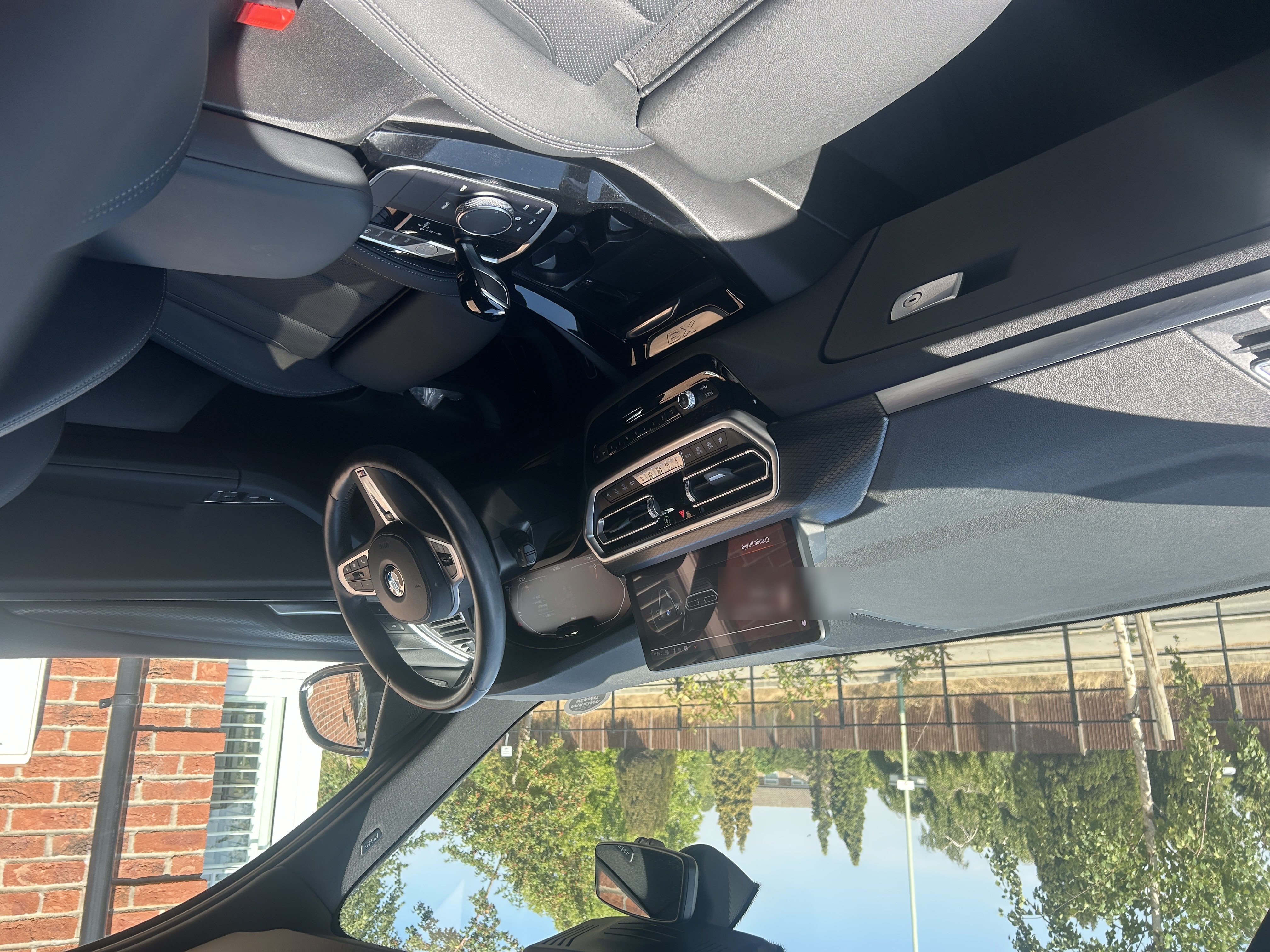BMW X3 interior after detail, dashboard detail